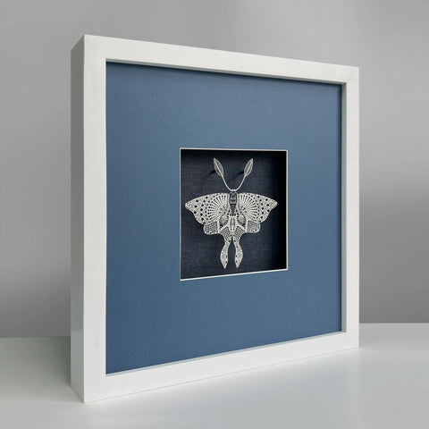 Butterfly-Blue Background PA-0202 story2 view - layered butterfly paper art