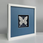 MIOW Paper-Cut Butterfly Art - Blue Background - Set 1