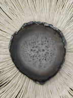 MIOW Handmade Paper Agate Art - Black Eye Series - 60cm Round - Marble Effect Wall Decor