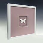 MIOW Paper-Cut Butterfly Art - Pink Background - Set 4