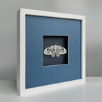 MIOW Paper-Cut Butterfly Art - Blue Background - Set 7