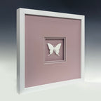 MIOW Paper-Cut Butterfly Art - Pink Background - Set 9