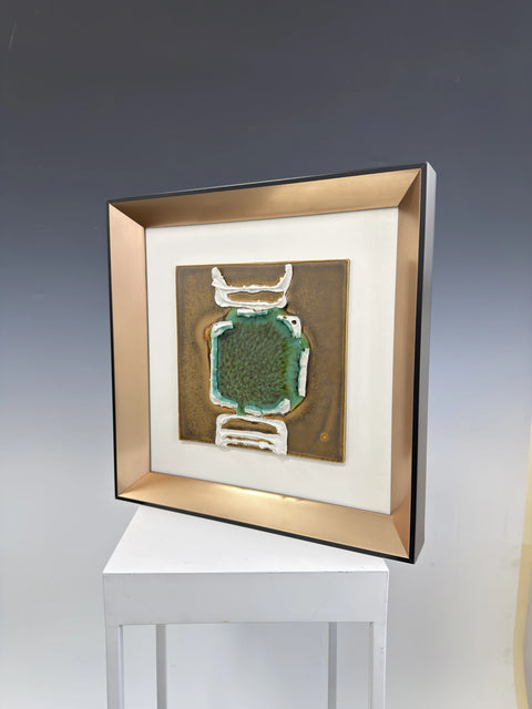 Ceramic Abstract Painting CP-0102 story1 view - ceramic abstract painting with tactile surface depth
