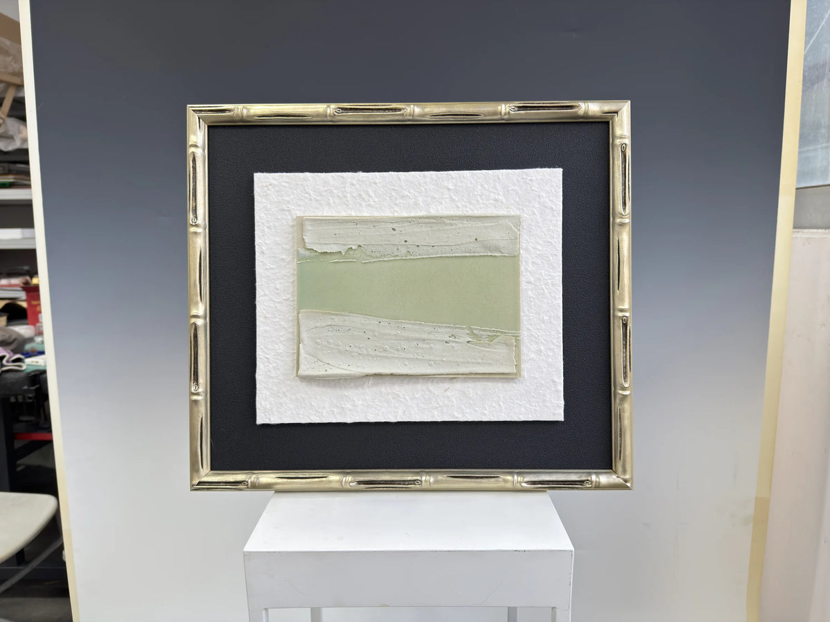 Ceramic Abstract Painting CP-0201 main view - ceramic abstract painting with tactile surface depth