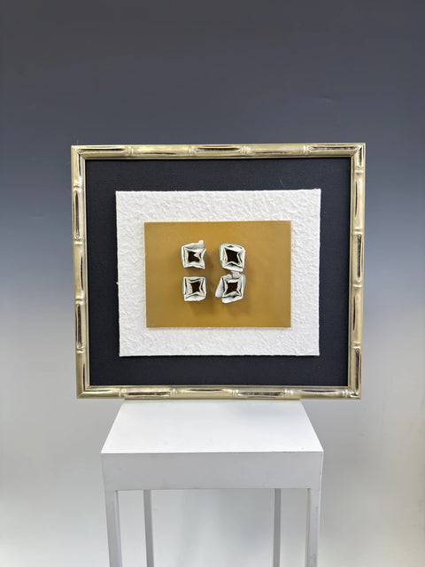 Ceramic Abstract Painting CP-0202 main view - ceramic abstract painting with tactile surface depth