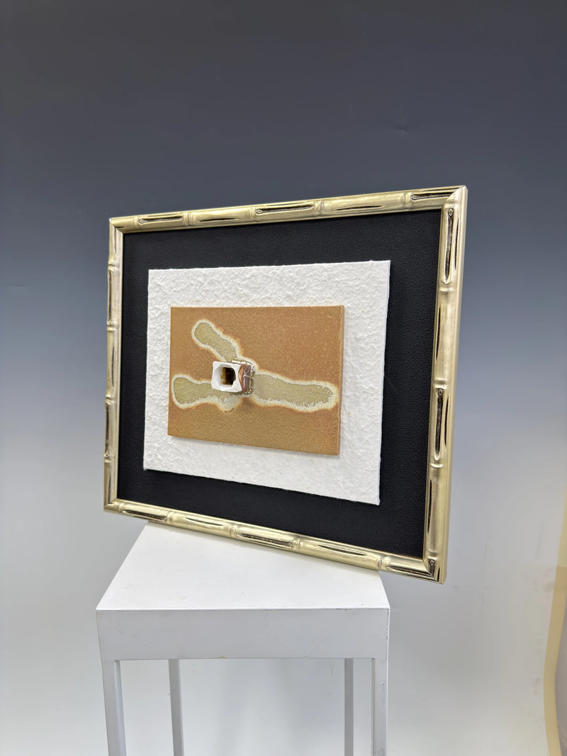 Ceramic Abstract Painting CP-0203 story1 view - ceramic abstract painting with tactile surface depth
