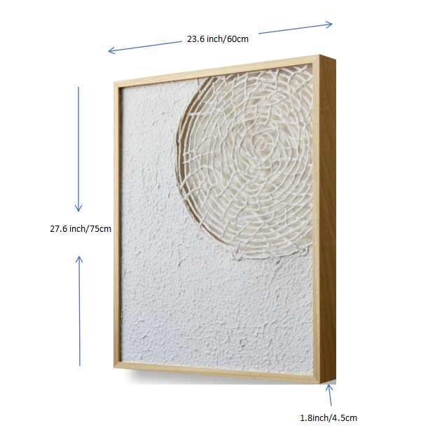 MIOW Paper Pulp Painting - Sculptural Wall Art ZJH02