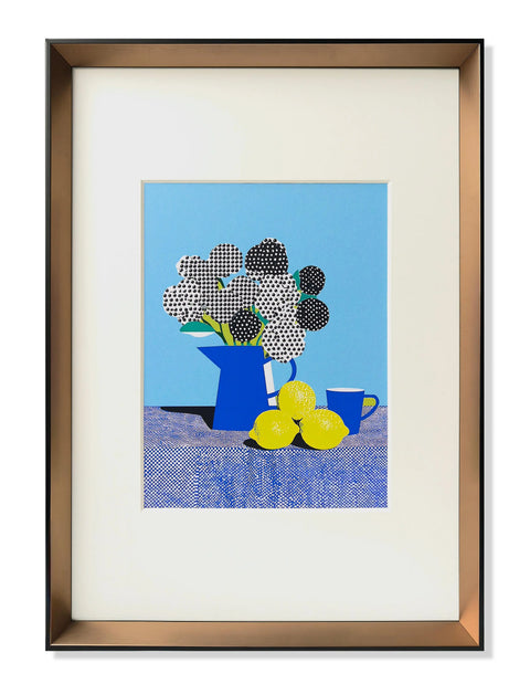 Silver Cloud Through Glass Ice Shadow Painting with mist grey, cool blue grey, soft white tones
