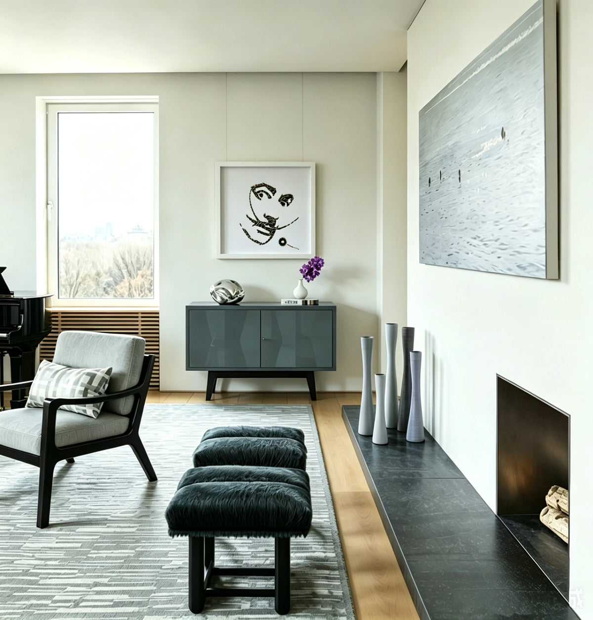 Texture that warms a wall.