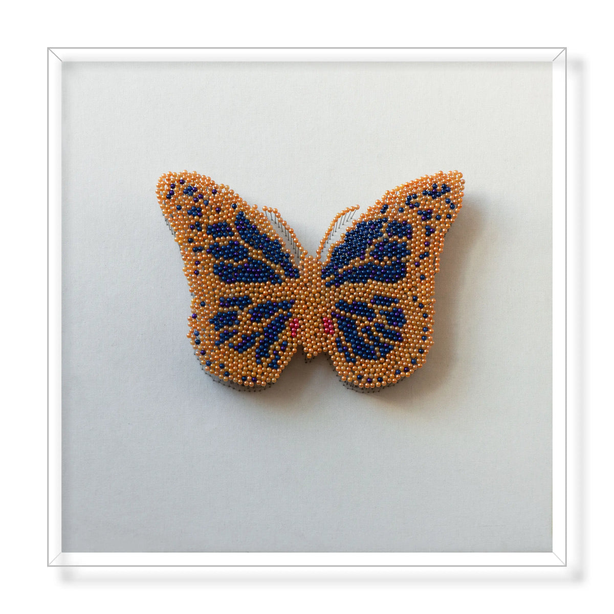 Beaded Nail Butterfly OC-0401: material brought into form.