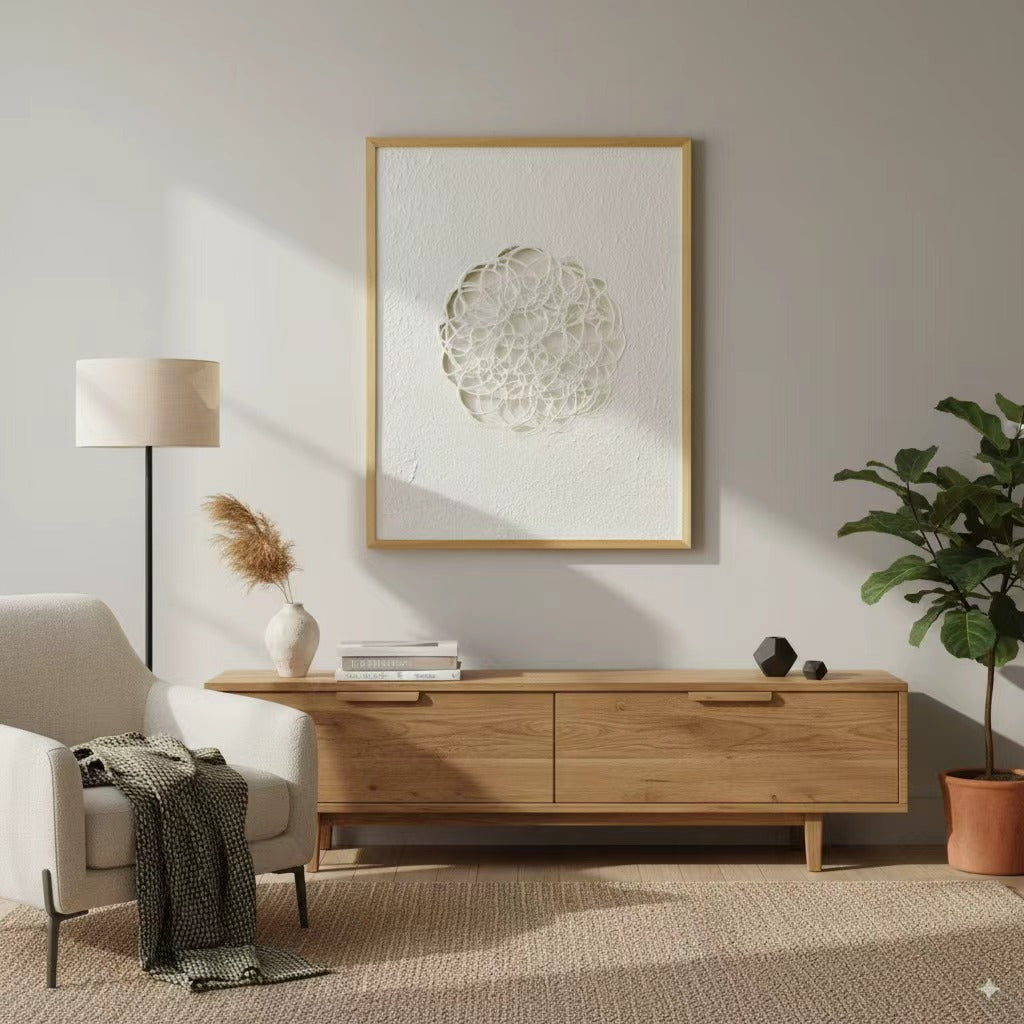 MIOW Paper Pulp Painting - Sculptural Wall Art ZJH04